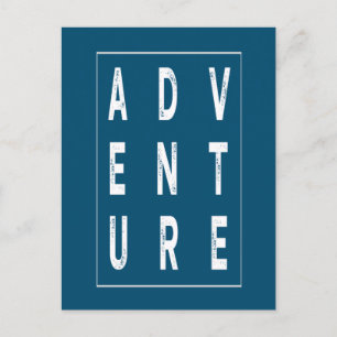 It's time for adventure postcard
