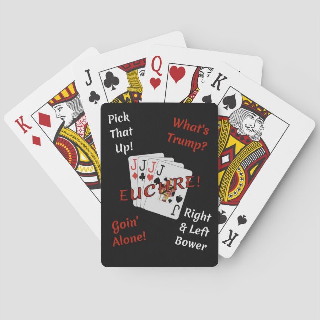 It's Time For Euchre! Bicycle Playing Cards (Back)