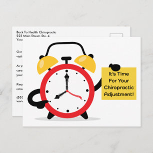 It's Time For Your Chiropractic Adjustment Postcard