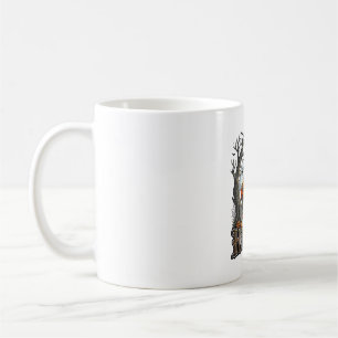 Its Time Halloween Haunted House Graveyard Spooky  Coffee Mug