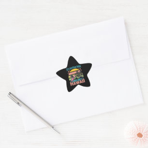 It's Time Surfing - Hawaii Star Sticker