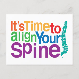 It's Time To Align Your Spine Reactivation Recall Postcard