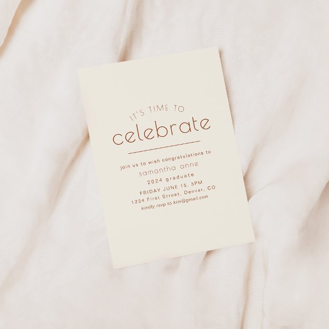 It's Time to Celebrate Party Invite (Creator Uploaded)