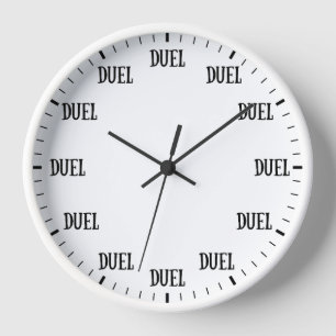It's Time to Duel Clock - Funny Duelling Hour Cloc
