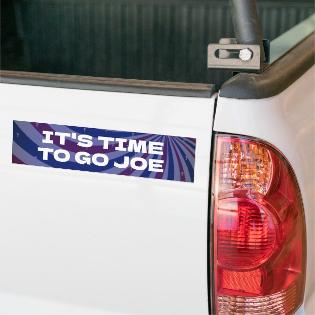 It's time to go Joe, Lets go Brandon Funny  Bumper Sticker (On Truck)
