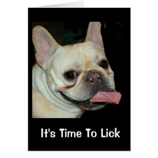 It's Time To Lick The Beaters Birthday Card