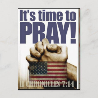 It's Time to Pray Postcard