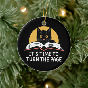 It's Time To Turn The Page Kamala Harris Politic  Ceramic Ornament