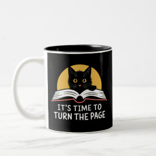 It's Time To Turn The Page Kamala Harris Politic Two-Tone Coffee Mug