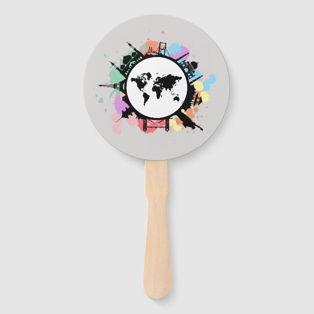 It's travel time hand fan (Front)