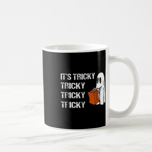 Its Tricky Ghost Boo Fun Halloween Mens  Coffee Mug (Right)