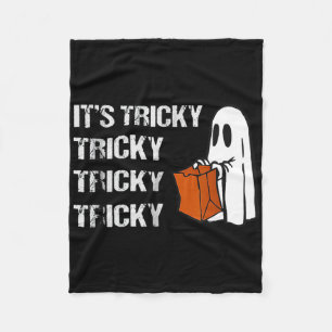 Its Tricky Ghost Boo Fun Halloween Mens Fleece Blanket