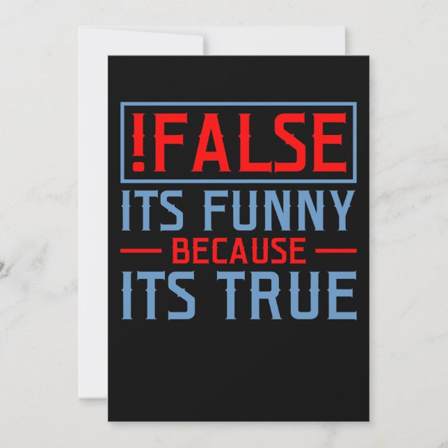 It's True Computer IT Tech Software Programmer Thank You Card (Front)