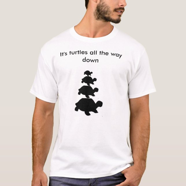It's Turtles All the Way Down T-Shirt (Front)
