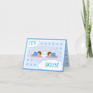 IT'S TWIN BOYS! CARD