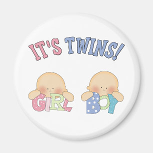 ITS TWINS (Boy Girl) Magnet