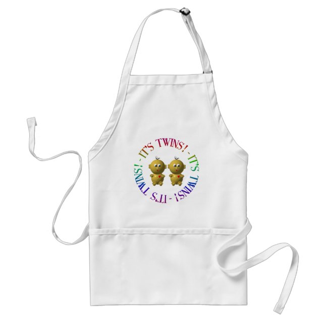 It's twins! standard apron (Front)