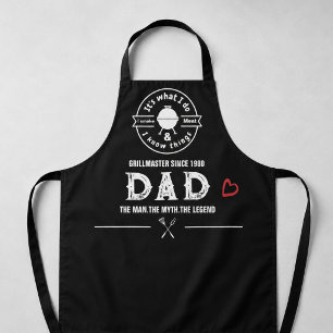 It's What I Do I Smoke Meat Funny Dad King Apron