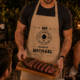 It's What I Do I Smoke Meat & I Know Things Funny Standard Apron