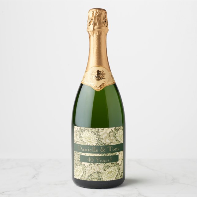 It's Wine O'clock Cocktail Sparkling Wine Label (Front)