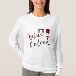It's wine o'clock womens drink t-shirt