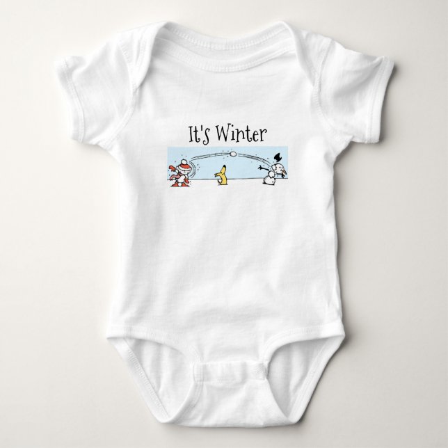 It's Winter Baby Bodysuit (Front)