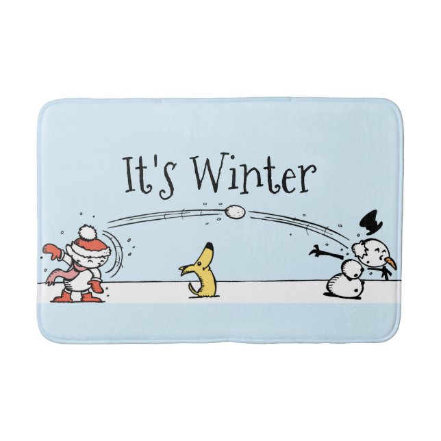 It's Winter  Bath Mat (Front)