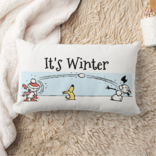 It's Winter Lumbar Cushion