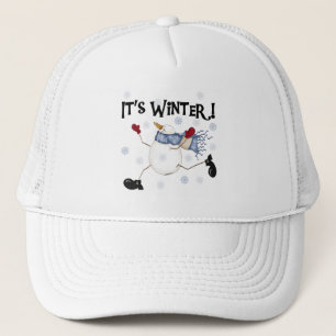 It's Winter Snowman Holidays Trucker Hat