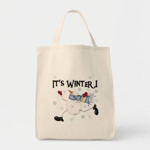 It's Winter Snowman Tshirts and Gifts Tote Bag
