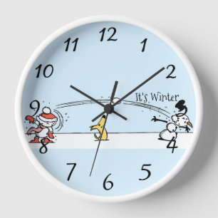 It's Winter Square Wall Clock