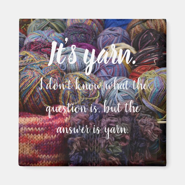 It's yarn magnet (Front)