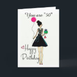 **IT'S YOUR **50** BIRTHDAY!!!!** BIRTHDAY Card<br><div class="desc">THANK YOU FOR STOPPING BY 1 OF MY 8 STORES!</div>