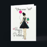 **IT'S YOUR **60** BIRTHDAY!!!!** BIRTHDAY Card<br><div class="desc">THANK YOU FOR STOPPING BY 1 OF MY 8 STORES!</div>