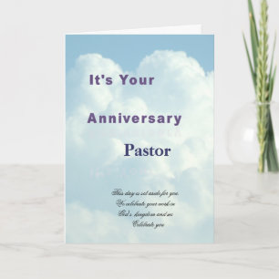 It's your Anniversary Pastor Card
