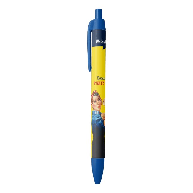 It's Your Custom Rosie Party Personalise This Blue Ink Pen (Top (Vertical))