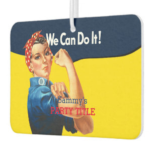 It's Your Custom Rosie Party Personalise This Car Air Freshener