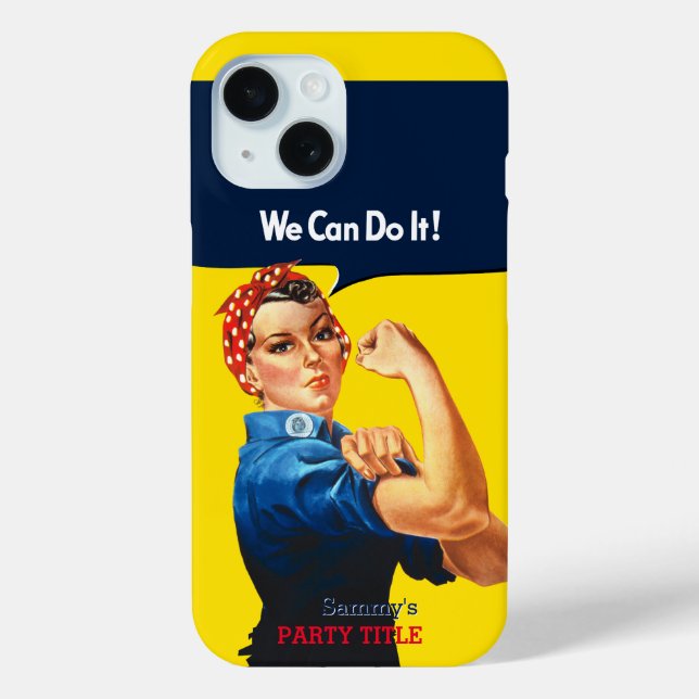 It's Your Custom Rosie Party Personalise This Case-Mate iPhone Case (Back)