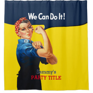 It's Your Custom Rosie Party Personalise This Shower Curtain