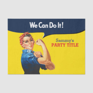 It's Your Custom Rosie Party Personalise This Tissue Paper