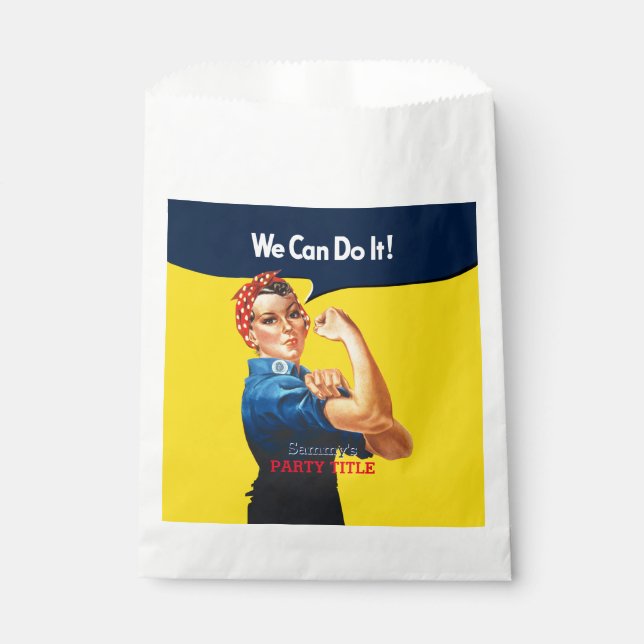 It's Your Custom Rosie Party Personalize This Favour Bag (Front)