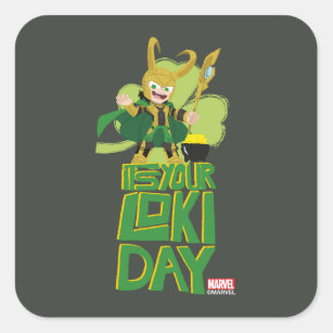 It's Your Loki Day Square Sticker