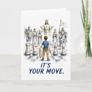 It's Your Move Catholic Birthday Card