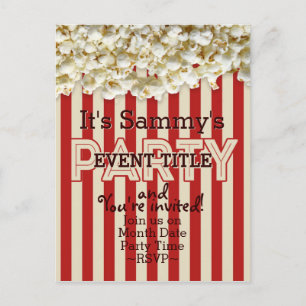 It's Your Party Invitation 12 lines 2 sided custom Postcard