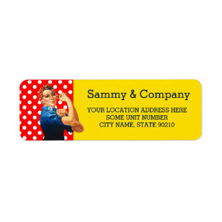 It's Your Party Personalised Rosie Style Return Address Label