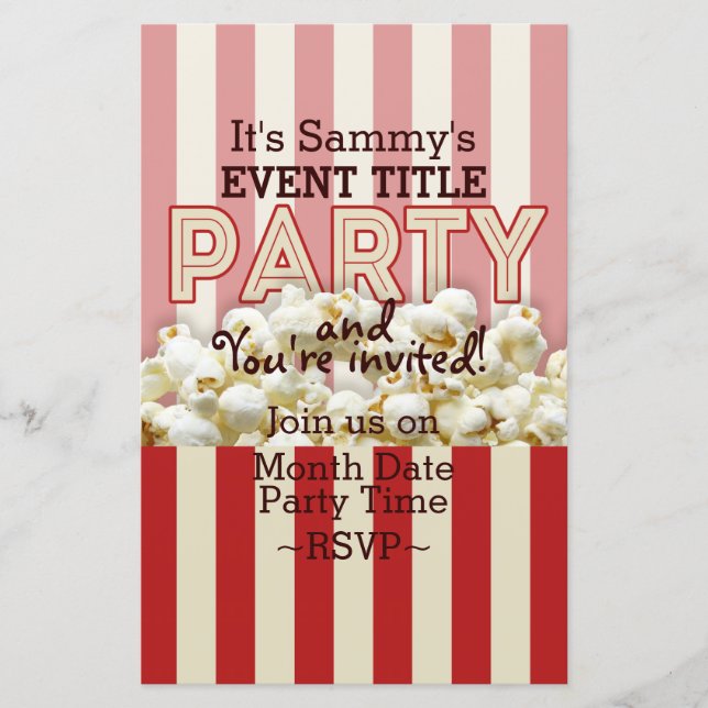 It's Your Personalised Party Supply. (Front)