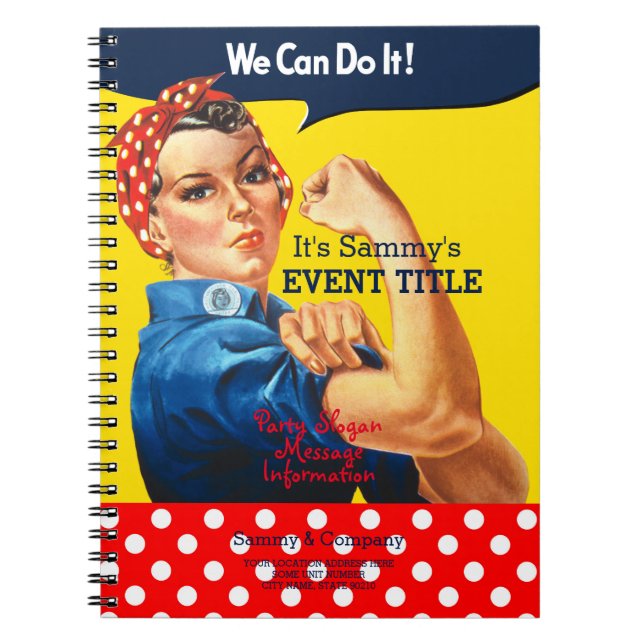 It's Your Personalised Rosie Party Supply Notebook (Front)