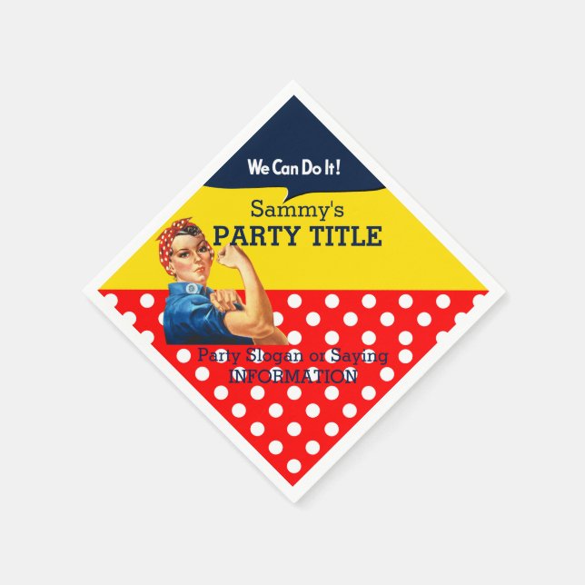 It's Your Rosie Party Napkins Personalise This (Corner)