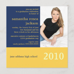 It's Your Year Graduation Invitation (Navy)