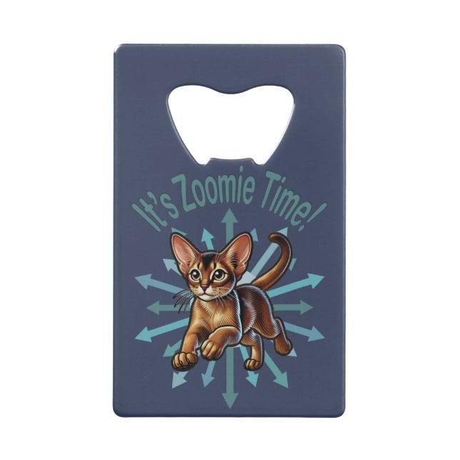 It's Zoomie Time Abyssinian Cat (Front)